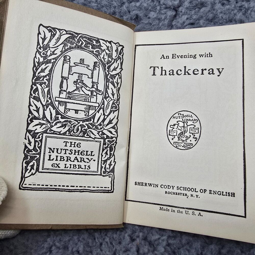 Lot of 4 Nutshell Library Books Shakespeare Lamb Thackeray Sherwin Cody PB Vtg